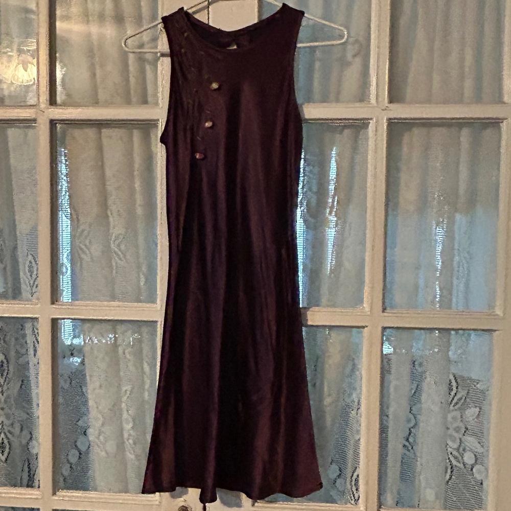 😉Bundle Days😉Vintage Girls All That Jazz Satin Dress Roses And Leaves Size 6-6X